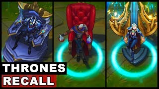 All Thrones RECALL Animations League of Legends [upl. by Helban130]