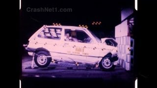 1985 Chevy Sprint  Pontiac Firefly  Suzuki Cultus  Frontal Crash Test by NHTSA  CrashNet1 [upl. by Aikmat]