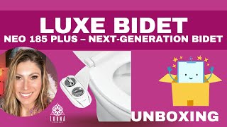 LUXE Bidet NEO 185 Plus – NextGeneration Bidet Toilet Seat Attachment with Innovative EZ UNBOXING [upl. by Binnie]