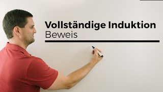 Beweis durch vollständige Induktion Prinzip der vollst Induk mit Beispiel  Mathe by Daniel Jung [upl. by Ojillib]