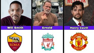 Celebrities And Their Favourite Football Club [upl. by Amhser]