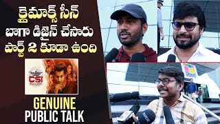 CSI Sanatan Movie Genuine Public Talk  Aadi Sai Kumar  Nandini Rai  Manasars [upl. by Negam]