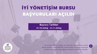 Argüden Yönetişim Akademisi “İyi Yönetişim Bursu” [upl. by Venice]