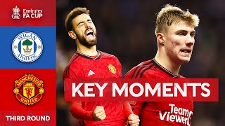 Wigan Athletic v Manchester United  Key Moments  Third Round  Emirates FA Cup 202324 [upl. by Shira]