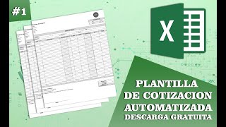 PLANILLA DE COTIZACION AUTOMATIZADA EN EXCEL [upl. by Aihsemaj859]