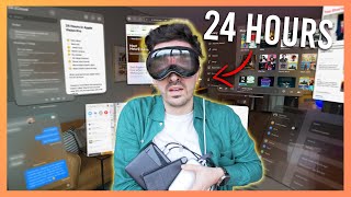 How I survived 24 hours living in Apple Vision Pro [upl. by Jobyna]