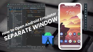 How to open android emulator as separate application 2023 [upl. by Htaeh400]