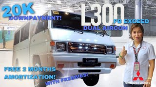 L300 FB EXCEED DUAL AIRCON 2024 LOW DOWNPAYMENT AND MORE FREEBIES mitsubishi l300 automobile [upl. by Aikcin]