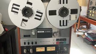 TEAC A6300 105 inch Auto Reverse Reel to Reel Demo [upl. by Llerut625]