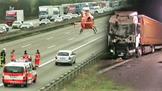 A3 und A5 Verkehrschaos nach Unfallserien [upl. by Gerhard381]