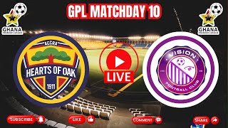 HEARTS OF OAK VS VISION FC  GHANA PREMIER LEAGUE MATCHDAY 10  LIVE COMMENTARY [upl. by Anehsat]