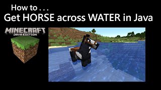 How To Get a HORSE across WATER Minecraft Java 2024 [upl. by Miller304]