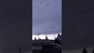 Gods beauty and power tornado warning for hoquiam washington look at those beautiful clouds [upl. by Etterb]