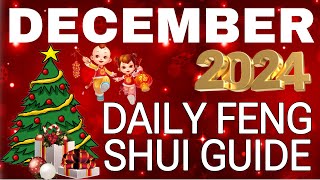 DECEMBER 2024 DAILY FENG SHUI ACTIVITY [upl. by Teressa]