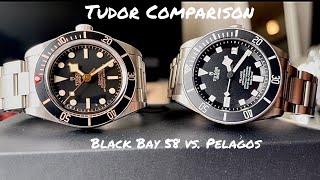 Diving Deep Tudor Black Bay 58 vs Pelagos [upl. by Resa]