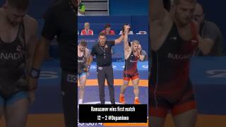 Magomed Ramazanov WINS HIS FIRST MATCH AGAINST 12—2 WrestlingOlympic Paris2024 [upl. by Tterrag796]