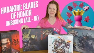 Harakiri Blades of Honor  All in pledge unboxing  Queen of the Board [upl. by Shelman]