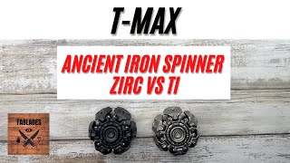 TMax Ancient Iron Spinner Fidget Toy Zirconium VS Titanium Fablades Full Review [upl. by Selec775]