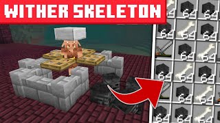 Fast amp Easy Automatic Wither Skeleton Farm Tutorial for Minecraft PE 121 [upl. by Harland]