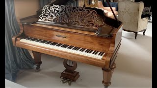 Assessment of a 190cm Shiedmayer grand piano c1880 Beautiful tone and figured rosewood case [upl. by Diba323]