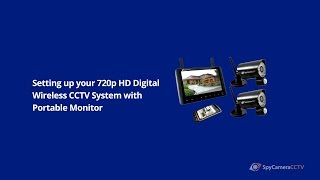 How to Set up 720p HD Digital Wireless CCTV System [upl. by Monjo661]