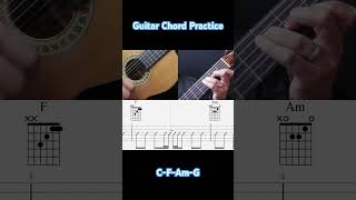 Practice Your C F Am G Guitar Chords guitar guitarchords [upl. by Nevi]