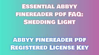 abbyy finereader pdf 2025 latest version full installation and License Code Procedure [upl. by Ademordna]