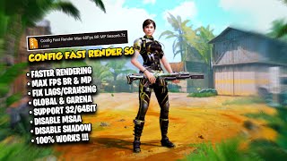 MAX FPS CONFIG FAST RENDER BR amp MP  COD MOBILE CONFIG SEASON 6 [upl. by Ennovy533]