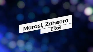 Marasi Zaheera  Esos [upl. by Bidle]