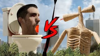 Skibidi toilet vs siren head in real life🫨 [upl. by Bolen]