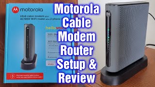 Motorola Cable Modem Router MT7711 Setup amp Review [upl. by Avelin]