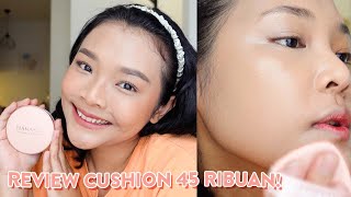 REVIEW CUSHION HANASUI aku beli 45ribu PALING DIREQUEST SEBAGUS APA SIH  RIRIEPRAMS [upl. by Anelim]