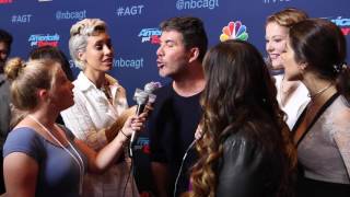 Simon Cowell Interview at Americas Got Talent Season 11 SemiFinals [upl. by Iniretake]