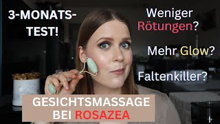 LYMPHDRAINAGE bei ROSAZEA GESICHTSMASSAGE MIT STEPBYSTEPANLEITUNG  2MonatsFazit [upl. by Asial]