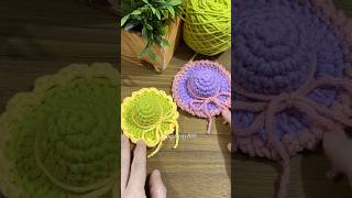 👒🧶Mini Sombrero crochettutorial simplicity888 crochetpatterns handmade diycrafts youtube [upl. by Omarr]