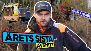 PROJEKT PÅ MIN EGNA FASTIGHET  DEL 5  KÖR BORT RIS OCH GRÄVER NER STUBBAR [upl. by Natascha]