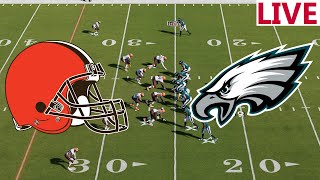 🔴 LIVE🔴Cleveland Browns VS Philadelphia Eagles NFL SEASON NFL WEEK 6 Madden Gameplay [upl. by Wehrle]