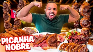 COMENDO O MÁXIMO DE PICANHA NA CHURRASCARIA  ATÉ SER EXPULSO [upl. by Dlanar]