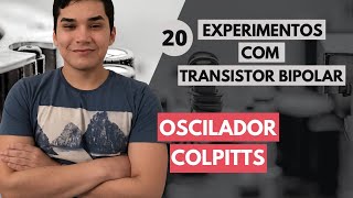 20  Experimentos com Transistor Bipolar Oscilador Colpitts  LTspice [upl. by Garibold]