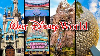 Top 10 Disney World Rides  Virtual Park Hopping with Disney Ride POVs [upl. by Newlin46]