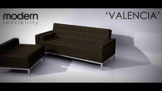 Modern Sensibility VALENCIA Sectional Sofa Bed [upl. by Don]