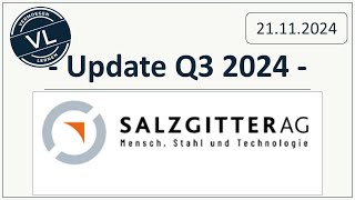 Salzgitter  Update Q3 2024 [upl. by Ube]