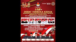 LIVE DEBAT PUBLIK DEBAT TERBUKA KEDUA ANTAR PASANGAN CALON WALIKOTA amp WAKIL WALIKOTA BENGKULU [upl. by Ekusoyr20]