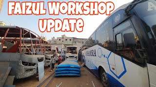 প্রচুর বাসের কাজ চলছে ফয়জুলে  Faijul Workshop Update  transporttalker [upl. by Laurita395]