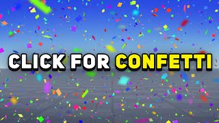 How to make a CONFETTI EFFECT in ROBLOX [upl. by Nomad289]