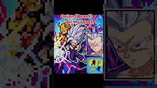 Power Warriors  Gojan Beast All Moveset in 1 minutshorts PowerWarriors dragonball Gojan [upl. by Glimp]