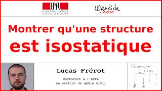 Montrer quune structure est isostatique  Lucas Frérot [upl. by Wilhelmine]