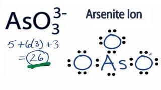 AsO3 3 Lewis Structure How to Draw the Lewis Structure for AsO3 3 [upl. by Estis764]