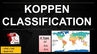 Koppen classification of world climate  Part 1   Geography Optional  UPSC  IAS [upl. by Ajnin]