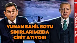 Yunan Sahil Botu Bu Kez Datçada Sınırlarımız Korumasız Fatih Portakal O Görüntüleri İzletti [upl. by Mathi]